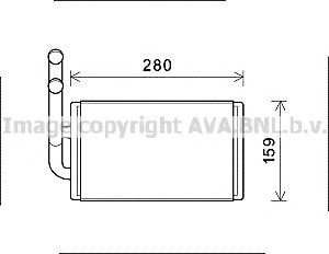 AVA QUALITY COOLING ol6570 -  Теплообменник, отопление салона